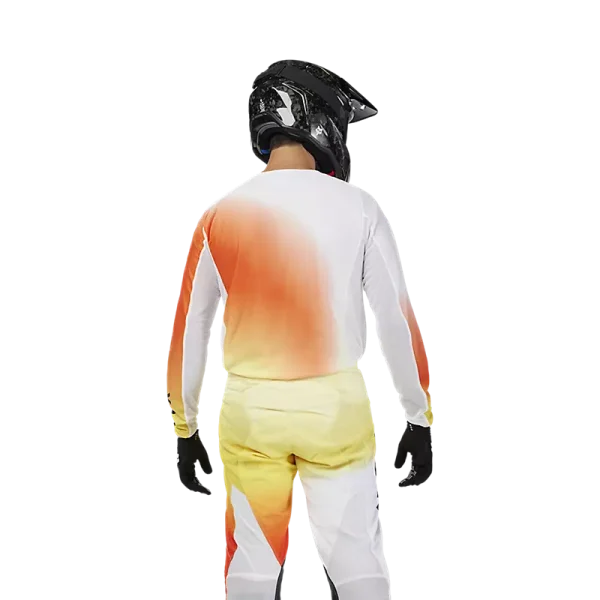 חולצת רכיבה פוקס לבן/כתום – FOX 180 Air Haze Jersey דוגמן גב