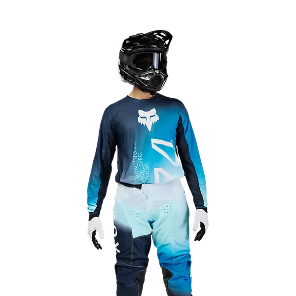 חולצת רכיבה פוקס כחול כהה – FOX 180 Air Haze Jersey דוגמן