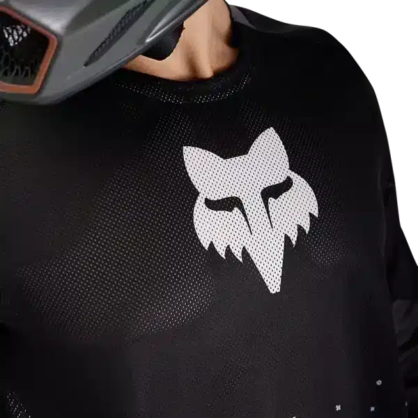 חולצת רכיבה פוקס שחור – FOX Ranger Air Off Road Jersey תקריב לוגו
