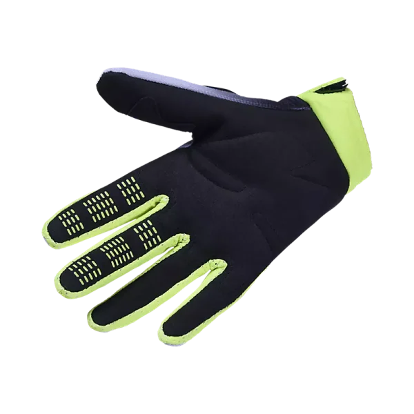 כפפות רכיבה נוער פוקס אפור צהוב – FOX YOUTH 180 Collect Glove פנים היד