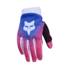 כפפות רכיבה נוער פוקס כחול ורוד – FOX YOUTH 180 Collect Glove