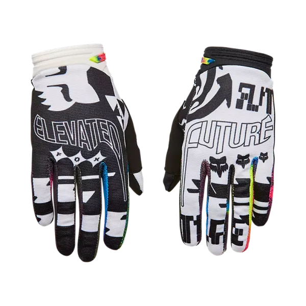 כפפות רכיבה פוקס לבן שחור – FOX 180 Image Cosmo Glove - L