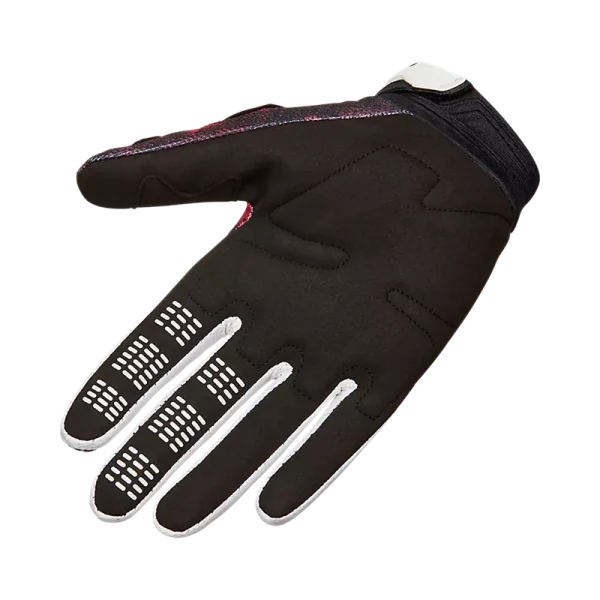 כפפות רכיבה פוקס לבן אדום – FOX 180 Kairos Glove מבט פנים היד