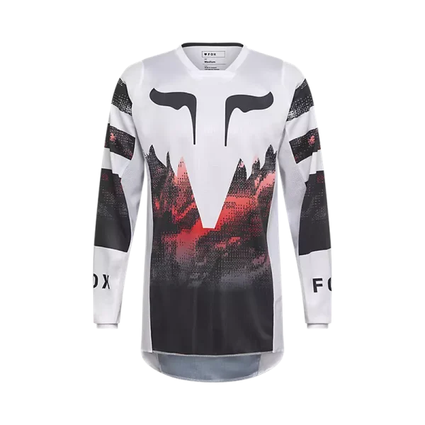 חולצת רכיבה פוקס לבן אדום – FOX 180 Kairos Jersey
