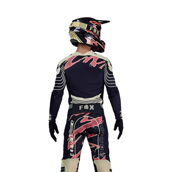 חולצת רכיבה פוקס שחור/צהוב – FOX Flexair Inning Jersey דוגמן גב