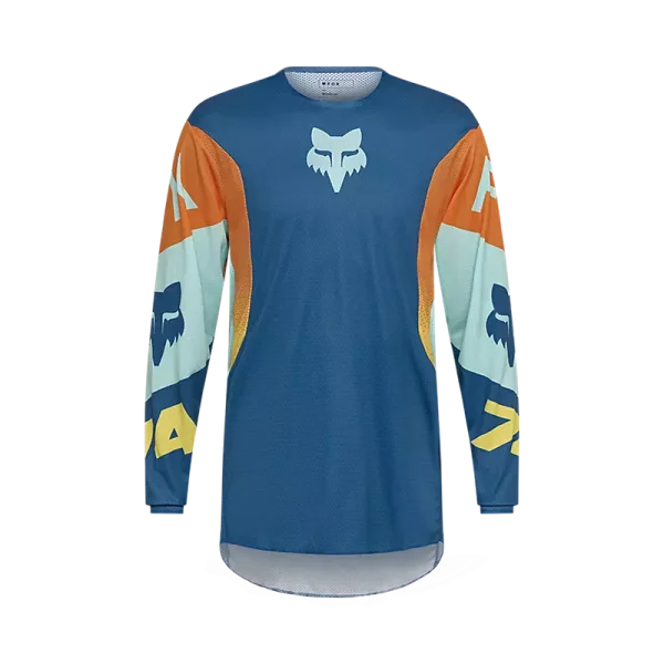 חולצת רכיבה פוקס כחול/כתום – FOX 360 Tine Jersey