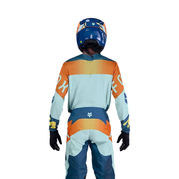 חולצת רכיבה פוקס כחול/כתום – FOX 360 Tine Jersey דוגמן גב