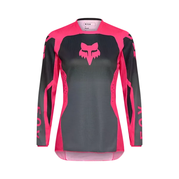 חולצת רכיבה נשים פוקס שחור ורוד – FOX 180 Shield Jersey - L