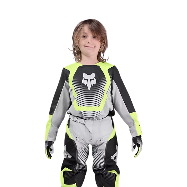 חליפת רכיבה ילדים פוקס אפור/צהוב – FOX YOUTH 180 Collect