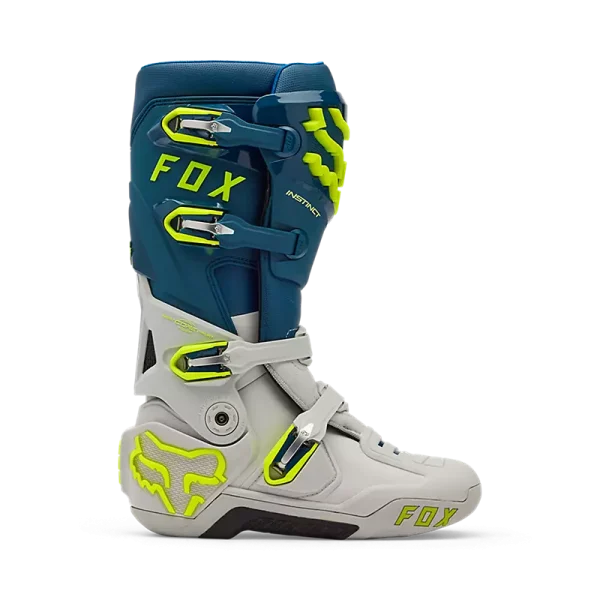 מגפי רכיבה FOX Instinct כחול אפור – מבט צד