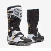 מגפי רכיבה FOX Instinct לבן שחור אפור – מבט צד וקדמי