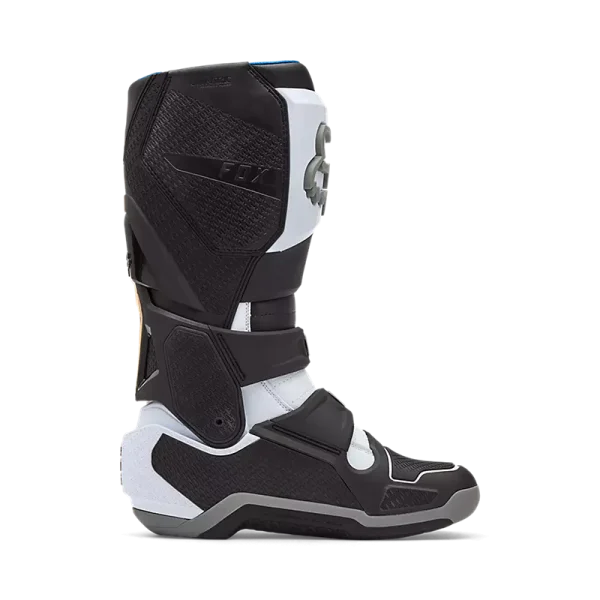מגפי רכיבה FOX Instinct לבן שחור אפור – מבט צד