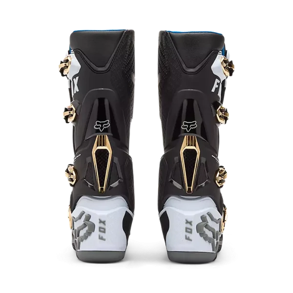 מגפי רכיבה FOX Instinct לבן שחור אפור – מבט אחורי