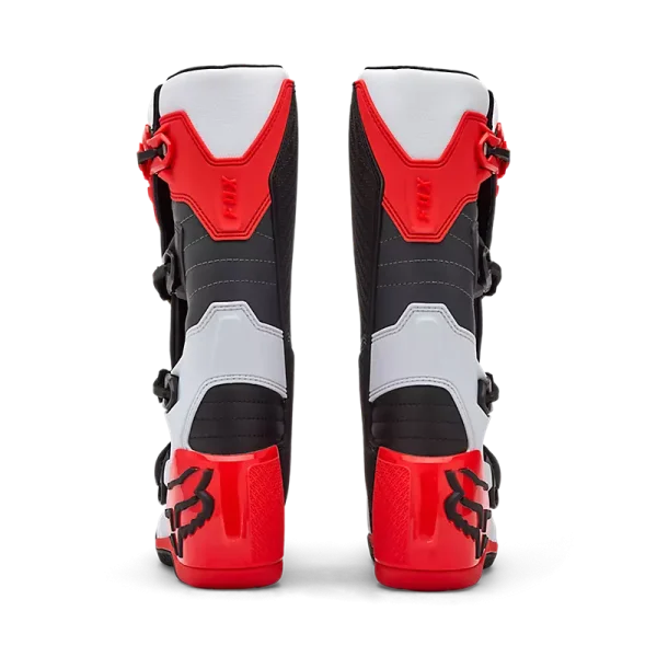 מגפי רכיבה FOX Comp לבן אדום – מבט אחורי