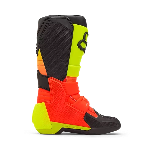 מגפי רכיבה FOX Comp כתום צהוב – מבט צד