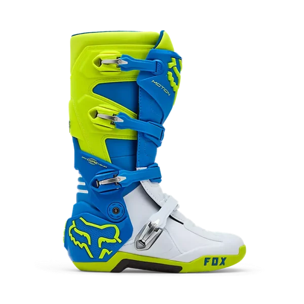 מגפי FOX Motion כחול צהוב – מבט צד