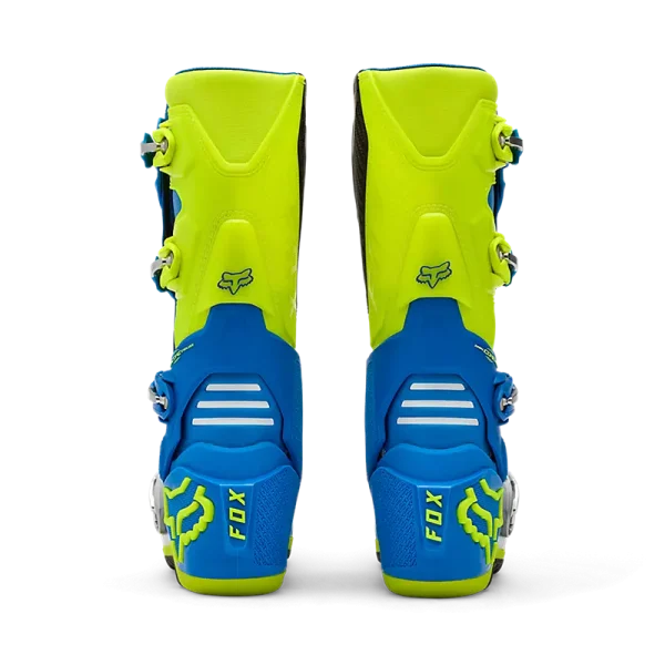 מגפי FOX Motion כחול צהוב – מבט אחורי