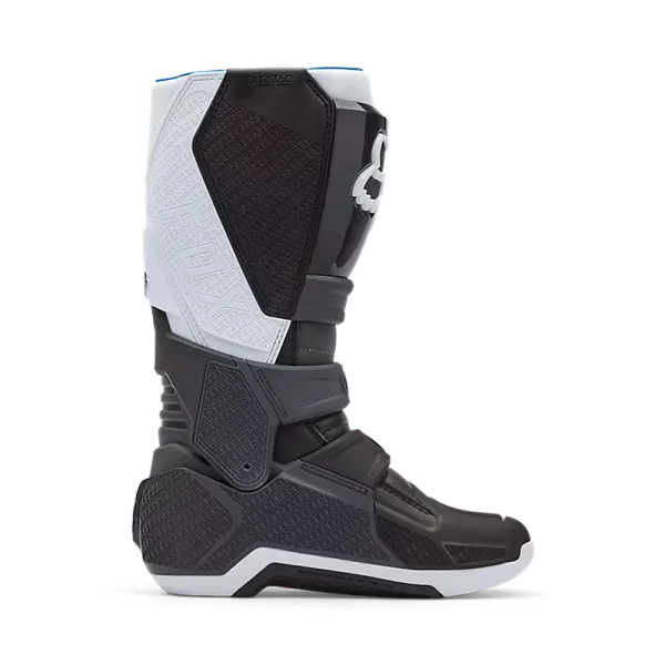 מגפי רכיבה FOX Motion שחור אפור לבן – מבט צד