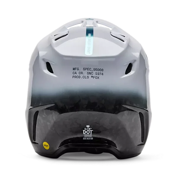 קסדת שטח פוקס לבן – FOX V3 RS Ghost מבט מאחורה