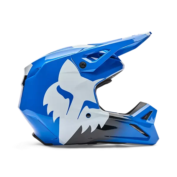 קסדת FOX V1 Shield כחול – מבט צד