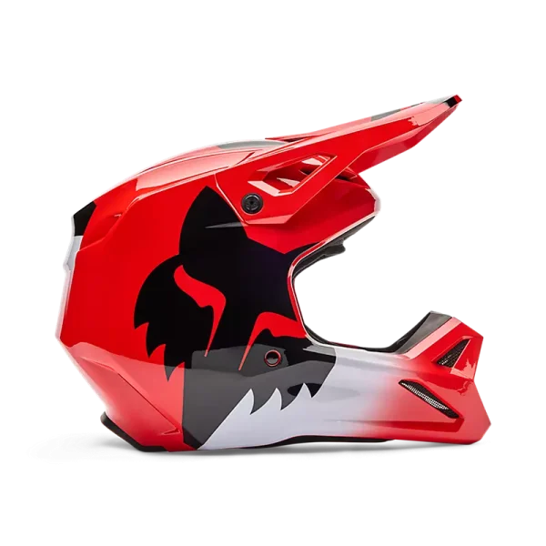 קסדת שטח פוקס אדום – FOX V1 Shield מהצד