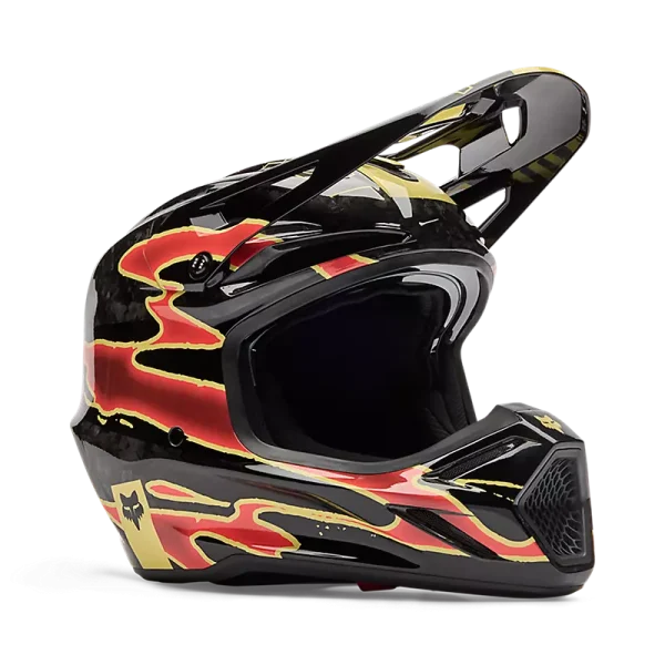 קסדת שטח פוקס שחור צהוב – FOX V3 RS Inning