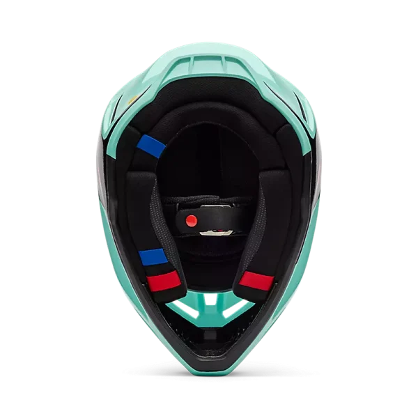 קסדת שטח פוקס טורקיז – FOX V3 Drip מבט ריפודים