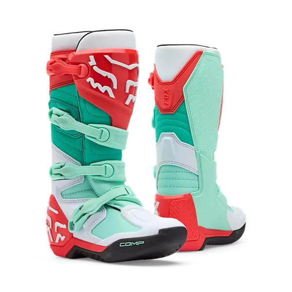 מגפי רכיבה FOX Comp טורקיז כתום