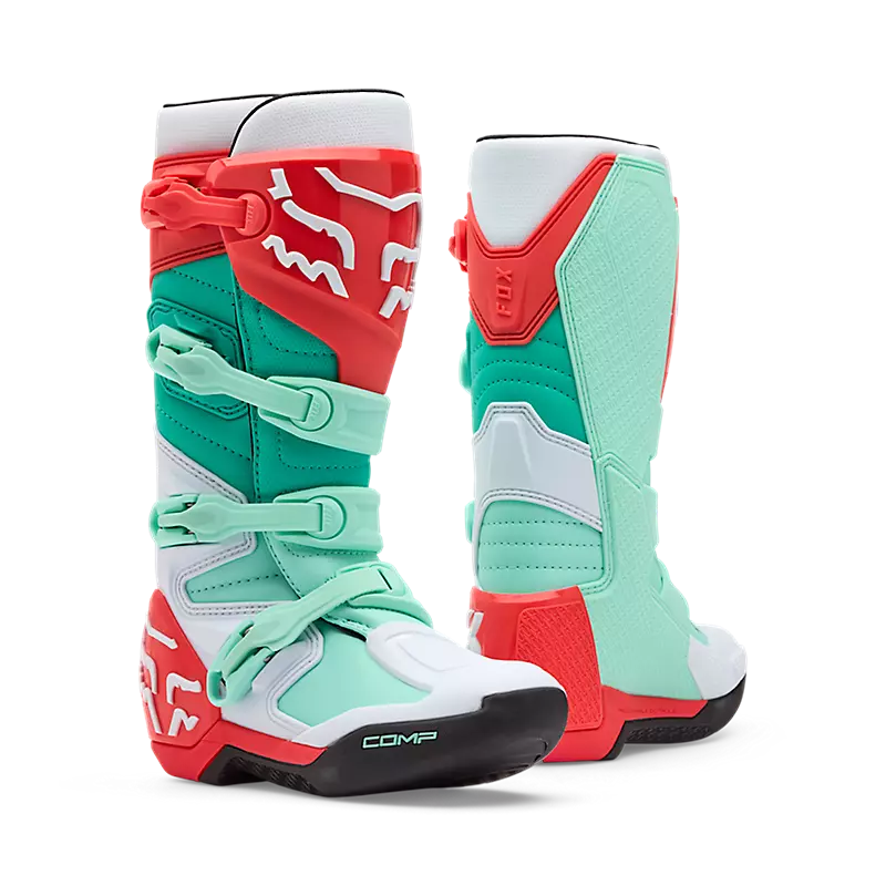 מגפי רכיבה FOX Comp טורקיז כתום