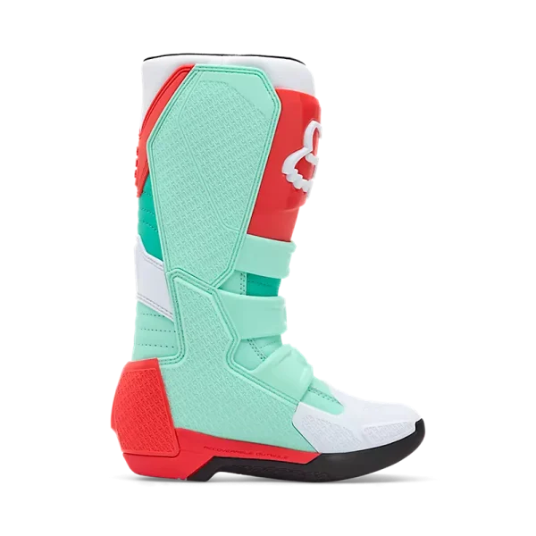 מגפי רכיבה FOX Comp טורקיז כתום - מבט צד