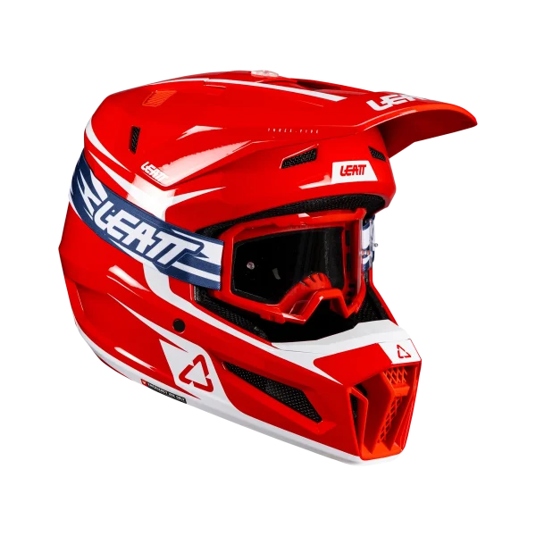 קסדת שטח ליט כולל משקף אדום – LEATT MOTO 3.5 V26 RED