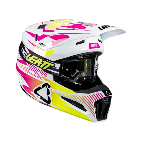 קסדת שטח ליט כולל משקף ורוד – LEATT MOTO 3.5 V26 Storm Pink