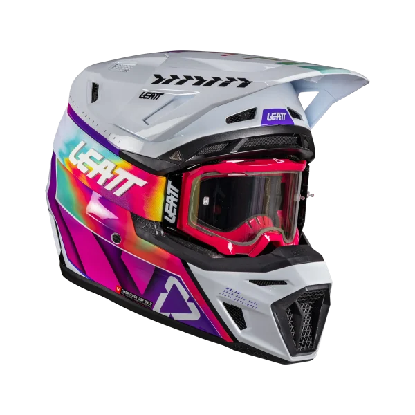 קסדת שטח ליט כולל משקף צבעוני – LEATT MOTO 8.5 V26 Pinata Teal