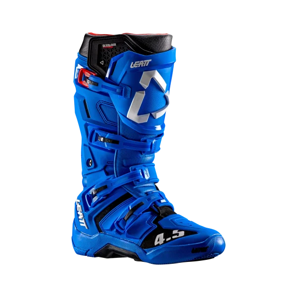 מגפי רכיבה LEATT Moto 4.5 כחול מבט קדמי