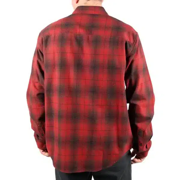חולצת פלאנל פסטהאוס Saturday Night Special בורדו מבט אחורי