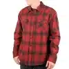 חולצת פלאנל פסטהאוס Saturday Night Special בורדו מבט קדמי