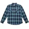 חולצת פלאנל פסטהאוס Saturday Night Special כחול מבט קדמי