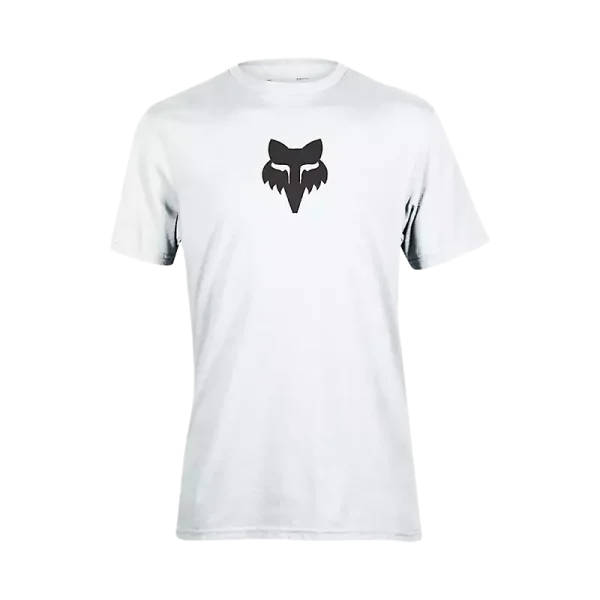 חולצת טי-שירט פוקס לבנה FOX Head SS Prem Tee מבט קדמי - לוגו