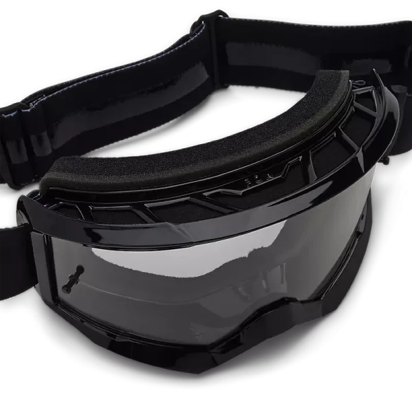 משקף אבק פוקס שחור FOX RACING MAIN GOGGLE תקריב