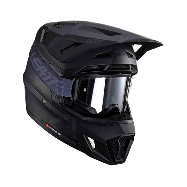 קסדת שטח ליט כולל משקף שחור – LEATT MOTO 7.5 Stealth