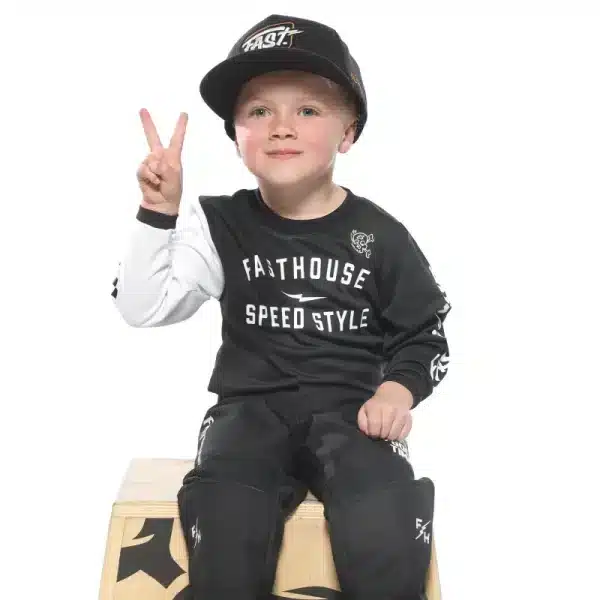 חולצת רכיבה פעוטות פסטהאוס שחור – Fasthouse Toddler El Nino Jersey - 3T