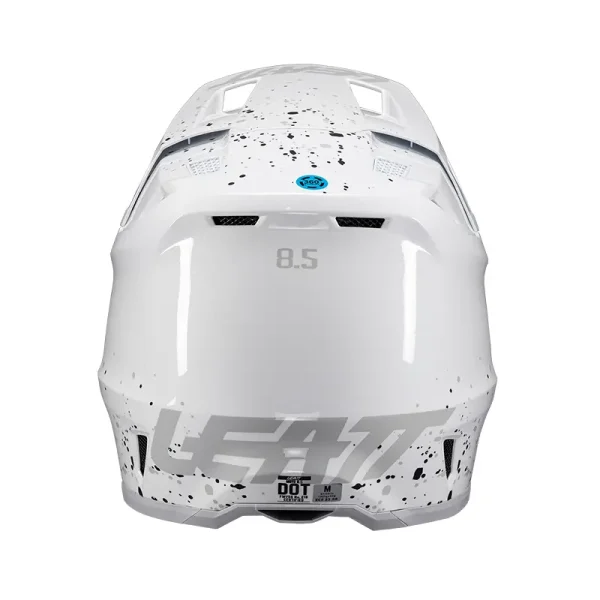 קסדת שטח ליט כולל משקף לבן – LEATT MOTO 8.5 V25 HELMET KIT מבט מאחור